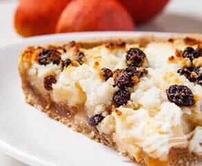 Torta Trigale Castanha Light De Maçã E Ricota